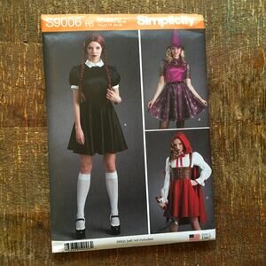 Simplicity Sewing Pattern s9006 Costume Wednesday Red Riding Hood 6-14 UNCUT